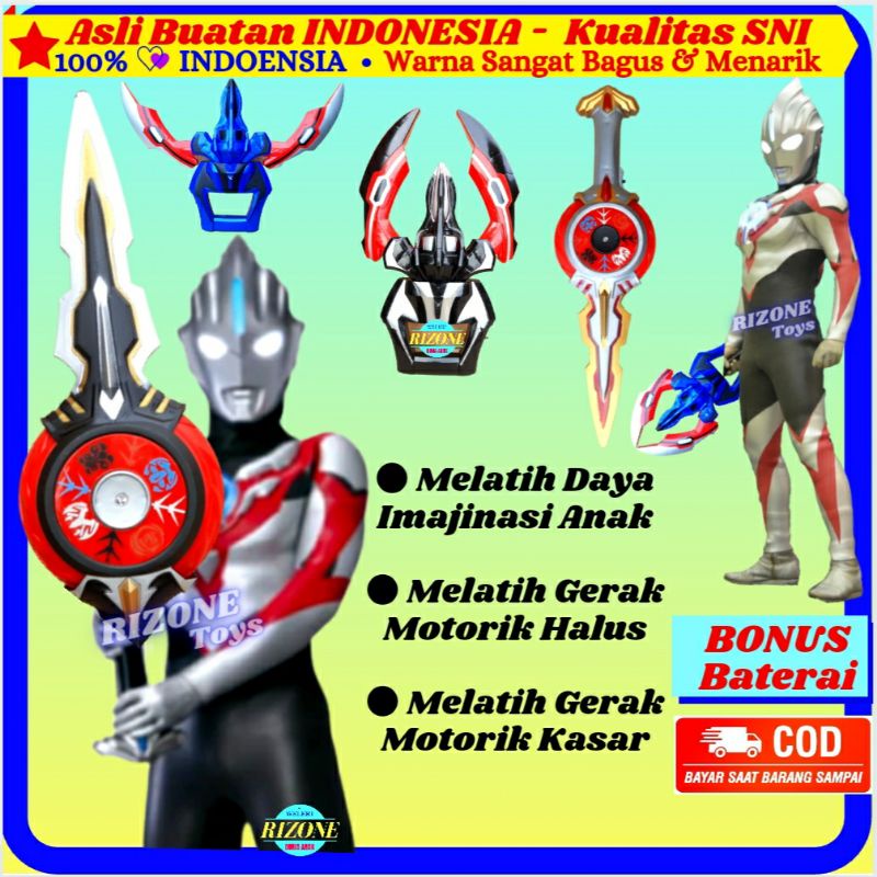 Mainan Edukasi Anak Laki-laki Pedang Cakar Trisula Geed Ultraman Pelengkap Koleksi Mainan Ultramen
