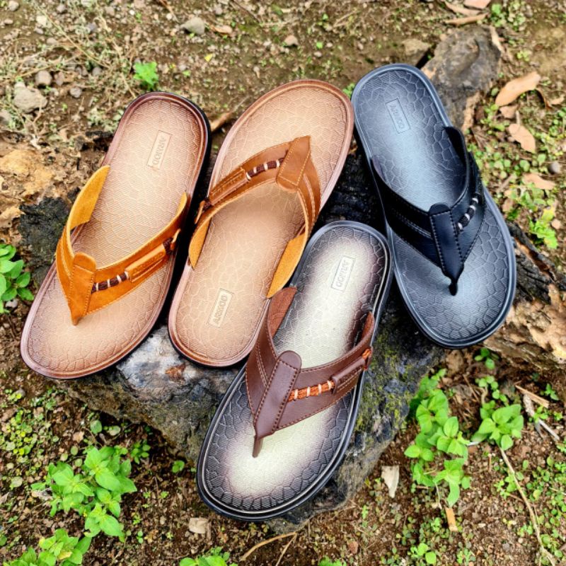 SANDAL ARMOD ORIGINAL CORVET-01/SANDAL CASUAL PRIA/SANDAL KULIT PRIA