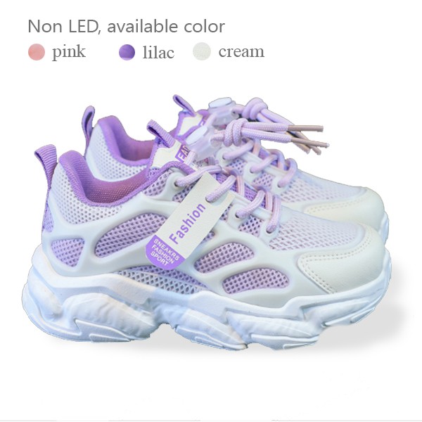 Qeede_Store [COD] Sepatu MINJI Sneakers ANak Non LED IMPORT Size 26-37