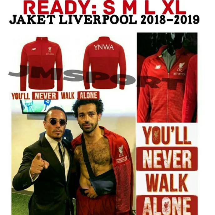 Kualitas Terbaik JAKET BOLA LIVERPOOL HM LFC 2018-2019 GRADE ORI SDWEP