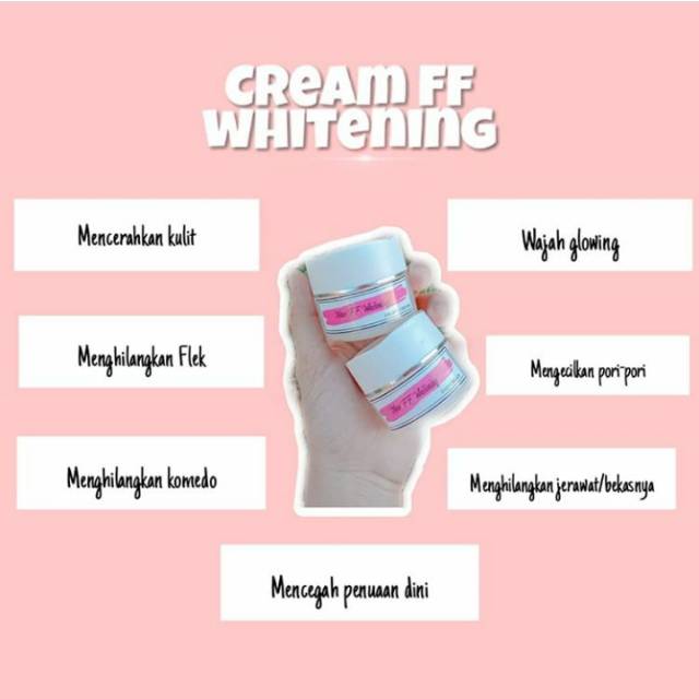 Khusus New Cream FF Whitening Night (Cream Malam)