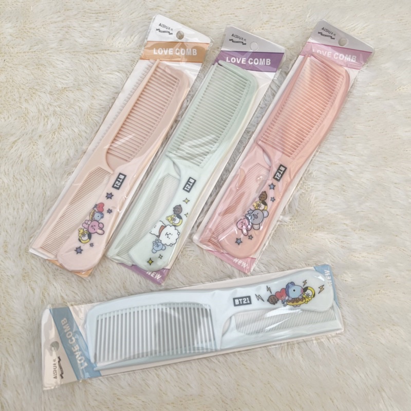 SISIR BTS/Sisir set BT21/Sisir set Karakter/Sisir ganggang/Sisir besar/Sisir set/Sisir isi 2