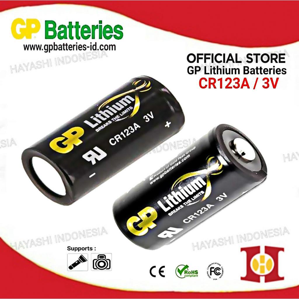 Baterai Kamera CR123A 3V Lithium GP Original