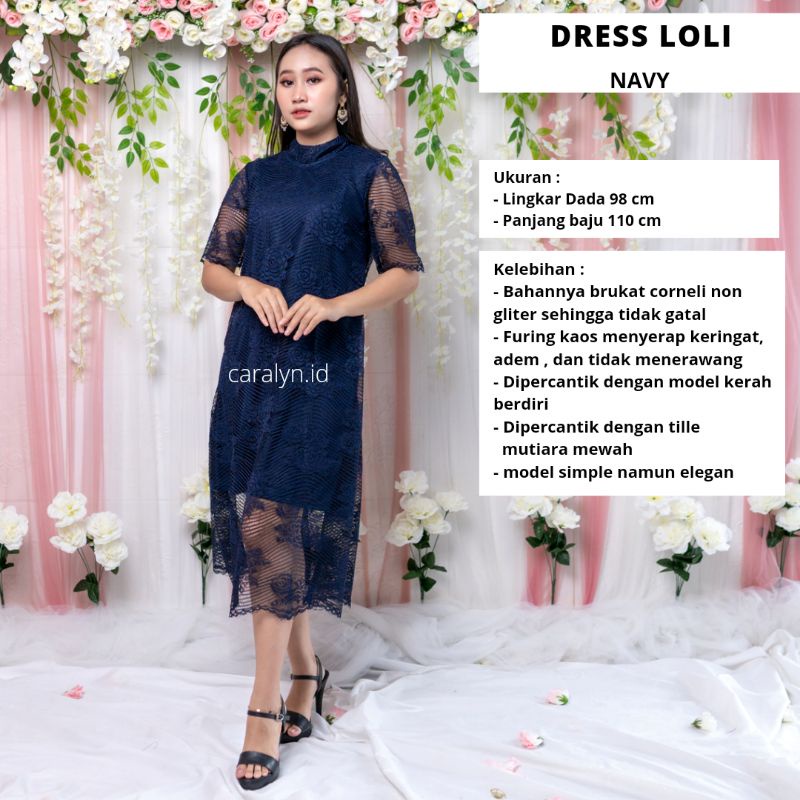 DRESS WANITA KOREA DRESS BRUKAT PENDEK DRESS NATAL DRESS KOREA LOLI