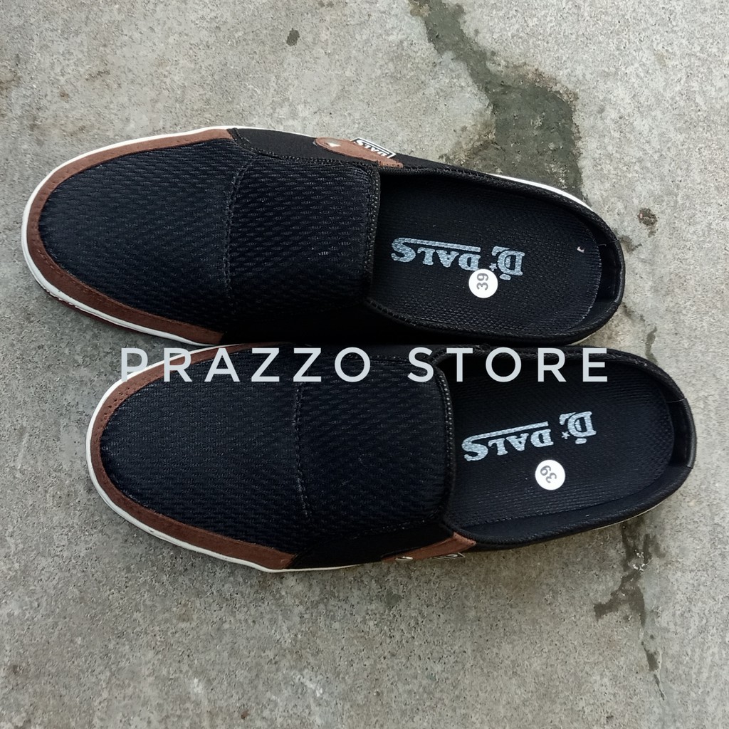 Wise - Sandal Selop Pria - Sandal Pria - Hitam Kombinasi Coklat - SK01
