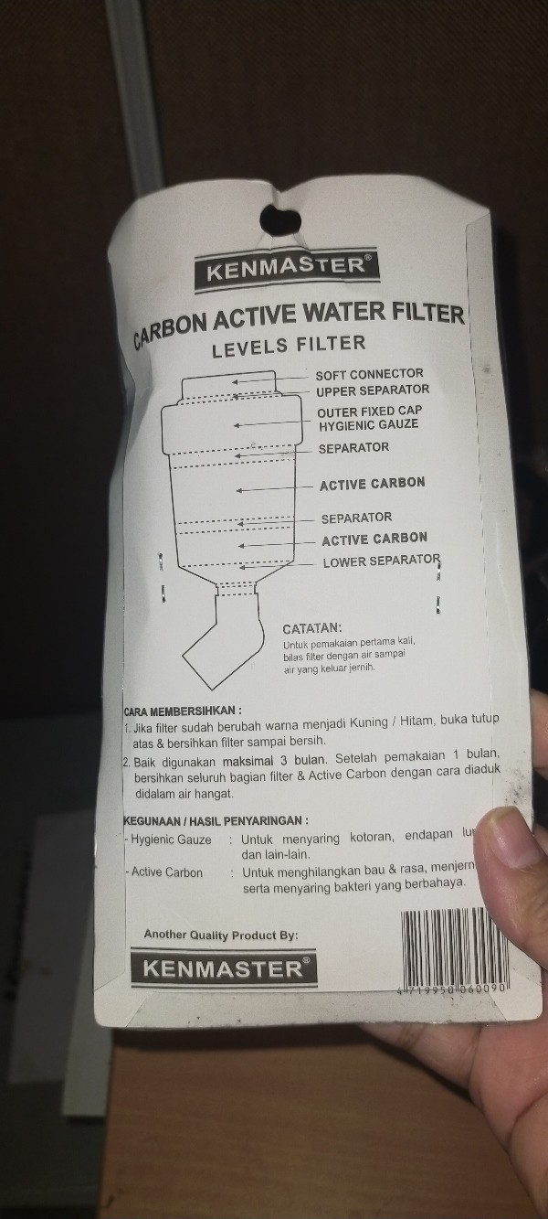 Saringan Carbon Active Kenmaster Filter Air Kran Water