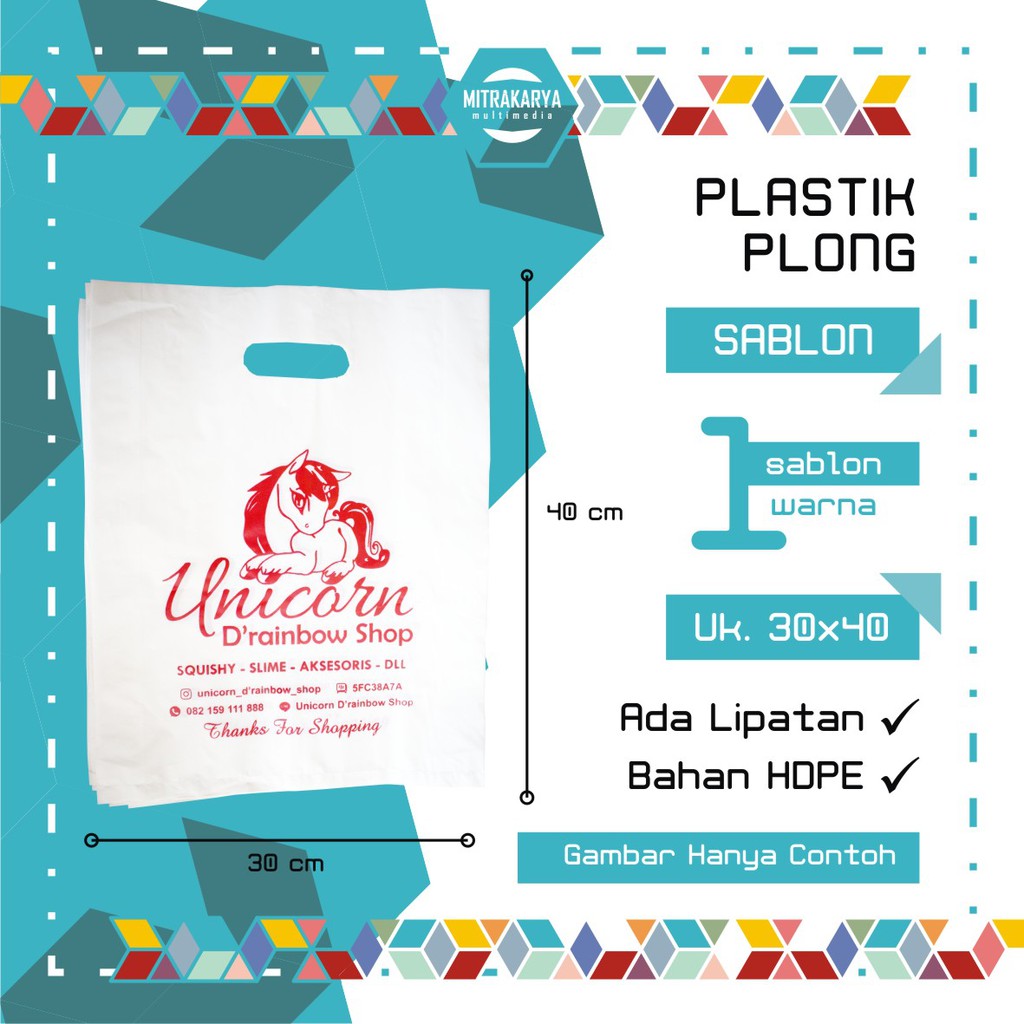 

Plastik Sablon Plong LPT 30x40 cm