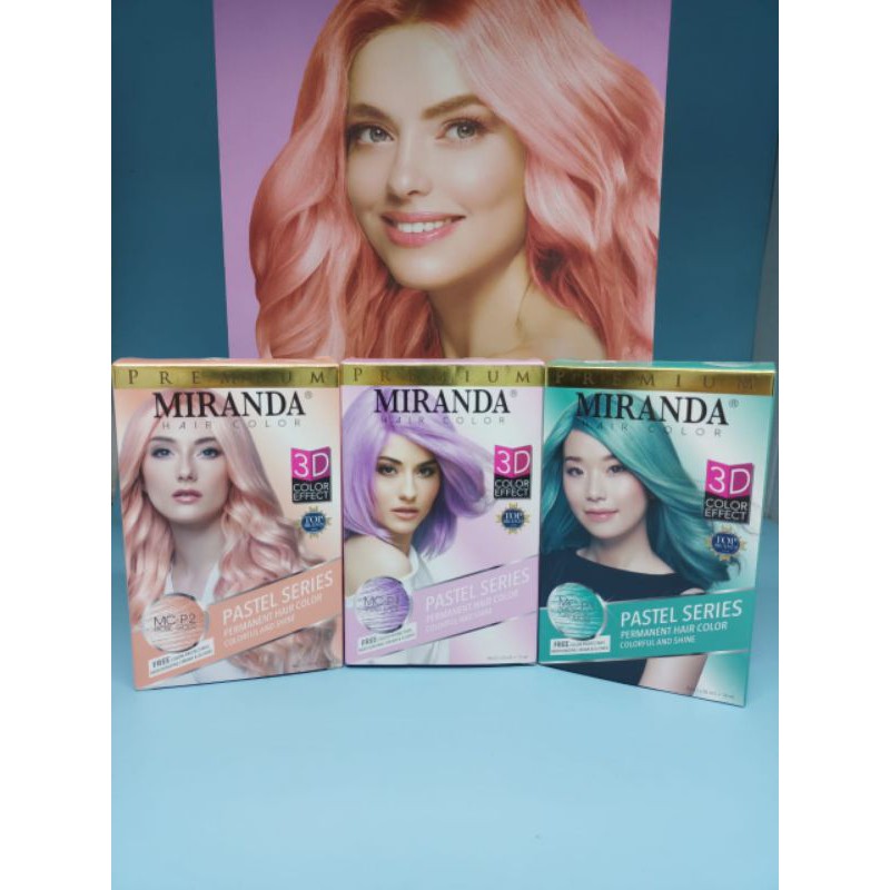 Pewarna rambut MIRANDA HAIR COLOR PASTEL SERIES-TARO LATTE SSZ