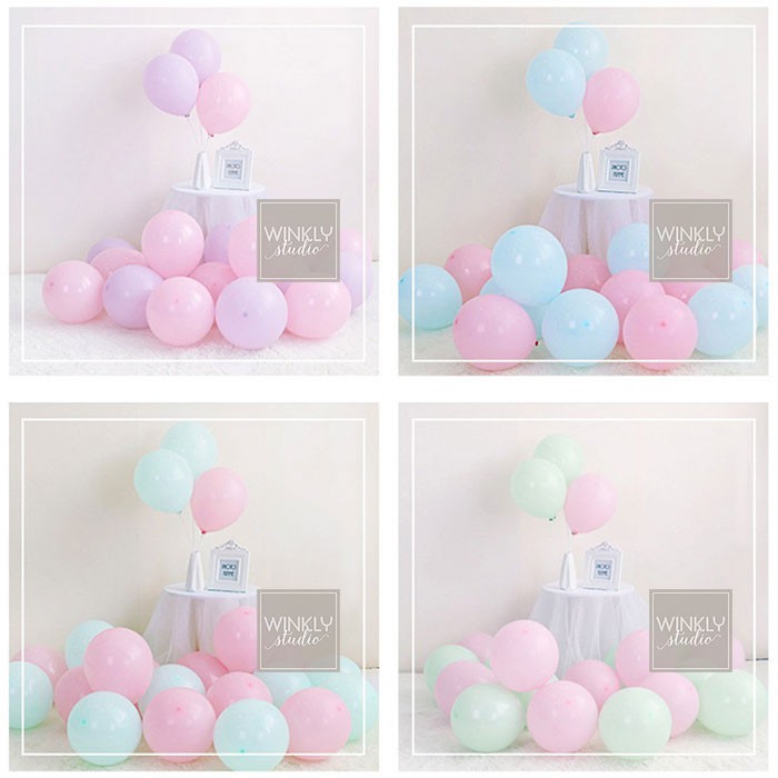 Balon Macaron 12 inch / Balon Latex Pastel / Macaroon Balloon ECER SATUAN