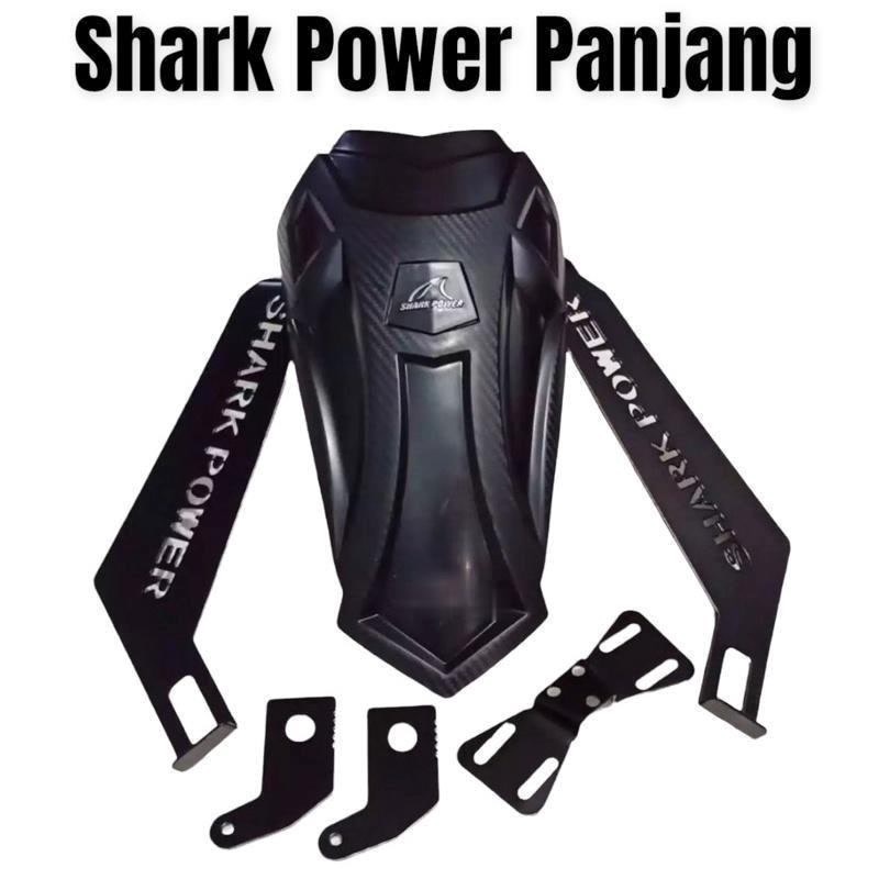 Mudguard Penahan Lumpur Shark Power Motor Vixion Ninja R15 R25 Cbr 150 Mx King 150 Sonic 150R Satria Fu Jupiter Mx Tiger Megapro Verza Cb150 Gsx150