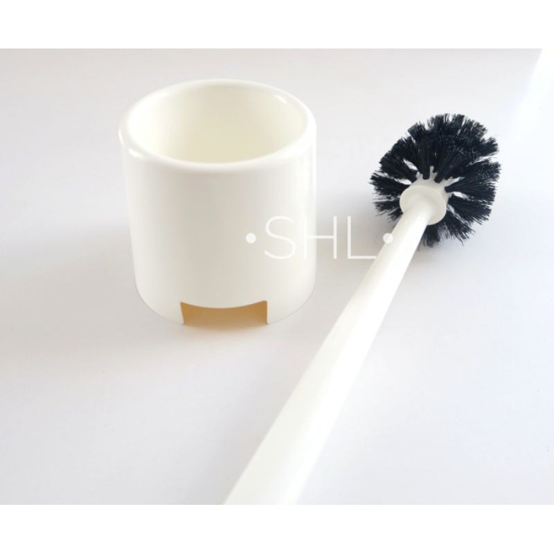 SIKAT WC PUTIH / TOILET BRUSH / SIKAT WC TOILET / TEMPAT DAN SIKAT TOILET / SIKAT TOILET PUTIH