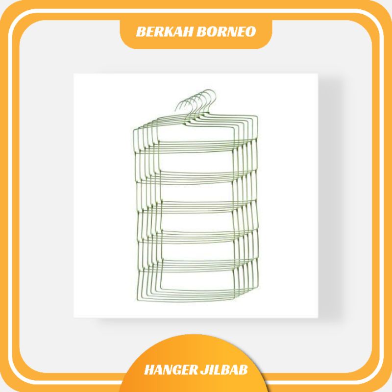 Hanger gantungan jilbab panjang / kawat anti karat
