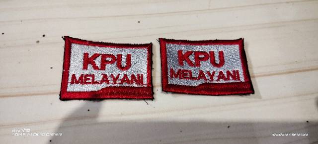 Logo KPU produk sendiri / logo kpu / logo / bet / bet sablon / bordir / bordir komputer / baju dinas