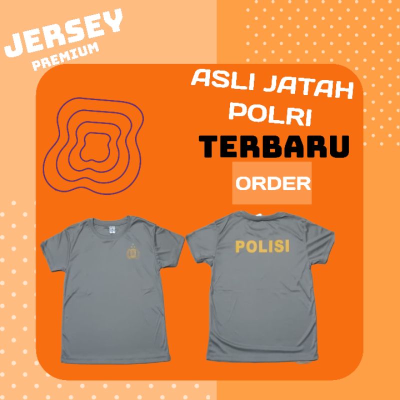 Kaos coklat polisi / dalaman pdl polri jatah terbaru