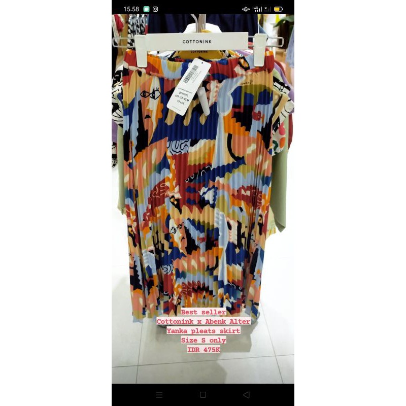 Cottonink x AbenkAlter Yanke Pleats Skirt S