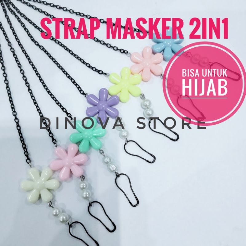 neww!! strap masker 2in1 BINTANG/strap mask/tali masker