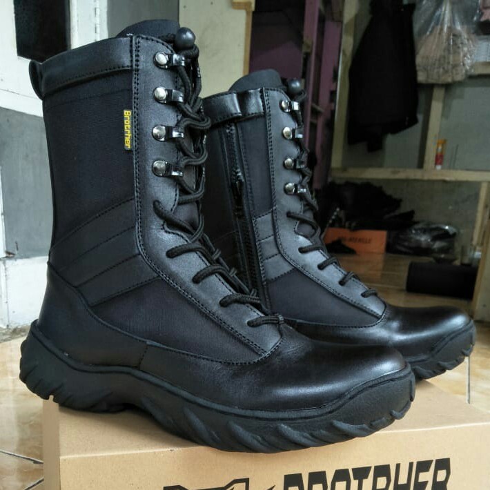 SEPATU PDL BROTRHER MODEL/TYPE MAMBA KULIT ASLI SEPATU PDL TNI POLRI SEPATU PDL SATPAM SECURITY