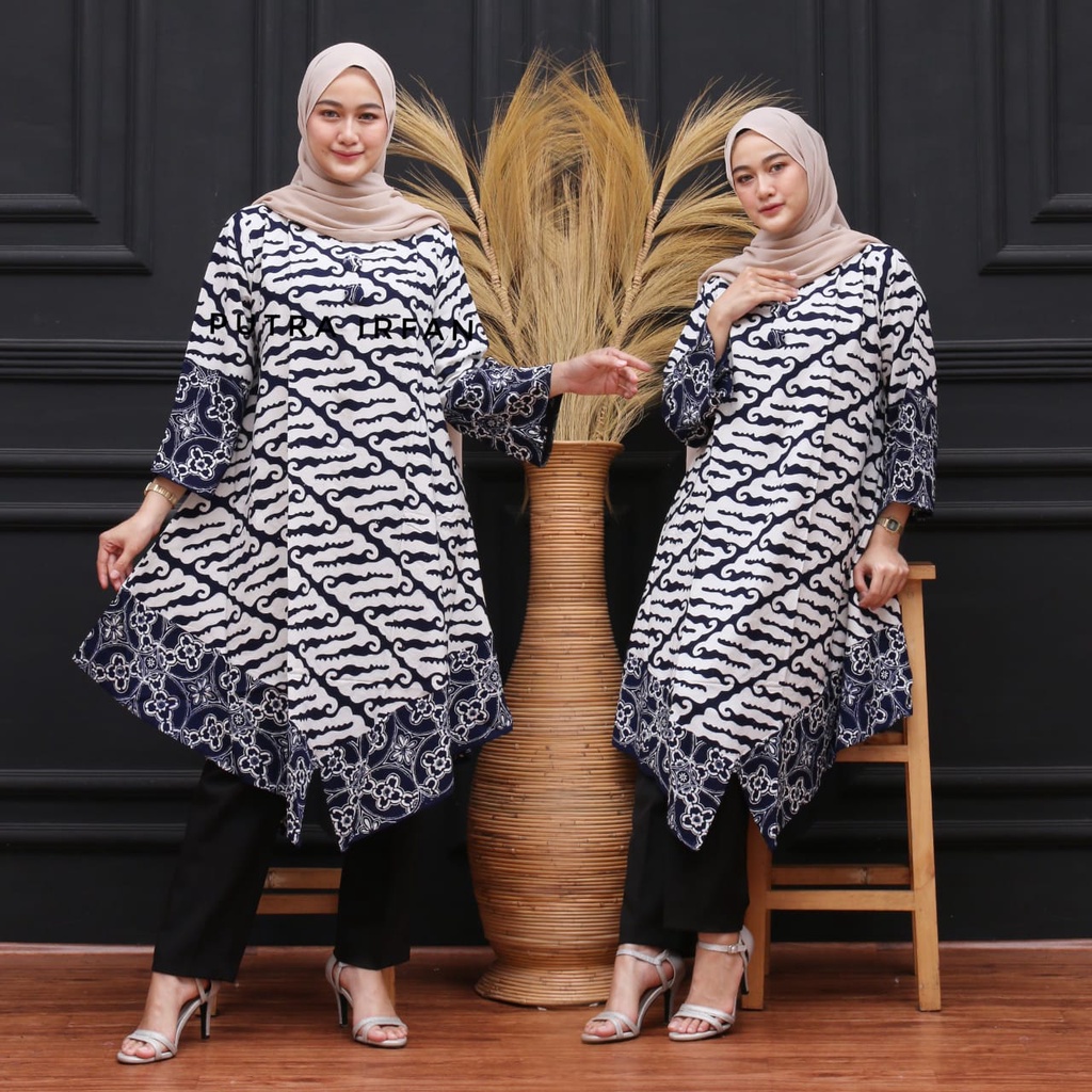 Tunik  Model bawah V/Tunik rayon Super/Tunik Batik