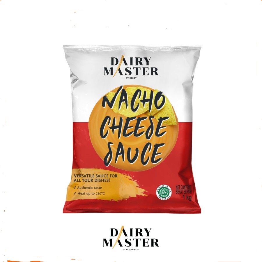 NACHO CHEESE SAUCE DAIRY MASTER 1KG SAUS KEJU NACHOS HALAL