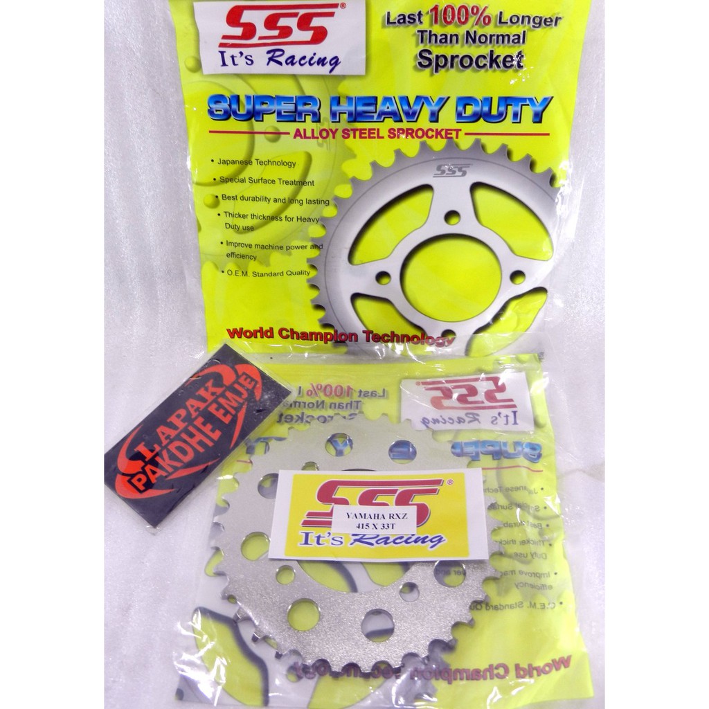 GEAR BELAKANG SSS 415 33 JUPITER Z RX KING JUPITER MX NEW JUPITER MX FIZR ALFA RXZ 415 33