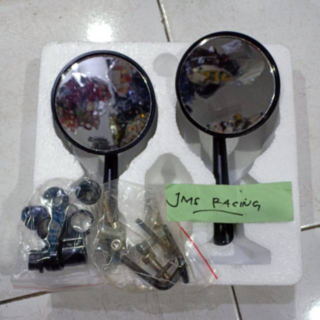 Kaca spion bulat panjang klasik model jokowi universal w175 byson vixion nmax aerox pcx mio scoopy vario soul nlade revo mx vega fino