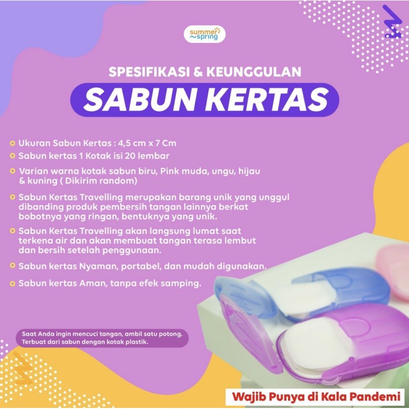 

Sabun Kertas
