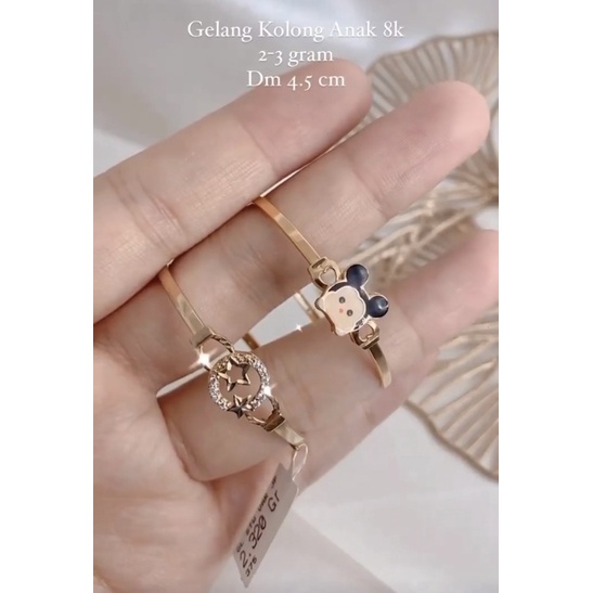 Gelang Kolong Mickey Mouse Emas 375