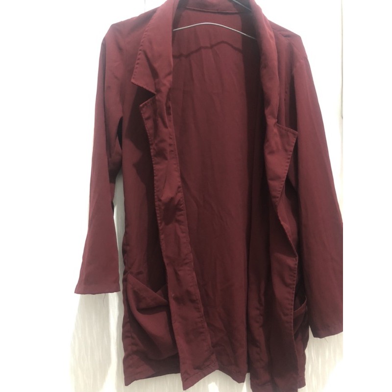preloved outer/blazer merah