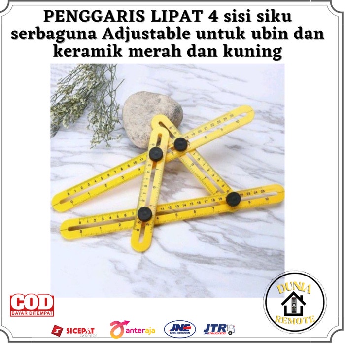 

Hemat Penggaris Lipat 4 Sisi Siku Serbaguna Adjustable Untuk Ubin Terbatas