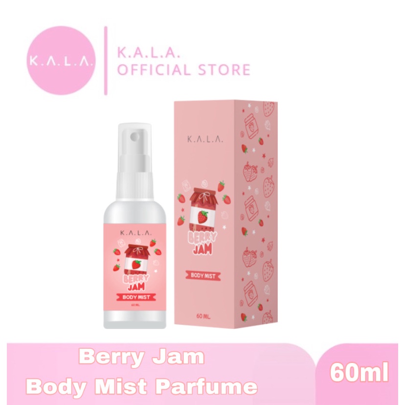 KALA Body Mist Parfum Spray 60ml Parfume Tahan Lama Berry Jam BPOM