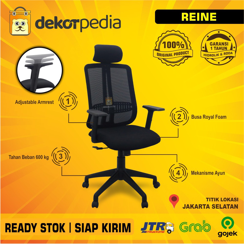 Kursi kantor , Kursi Jaring , Kursi Gaming REINE Chair (BARU) | Shopee