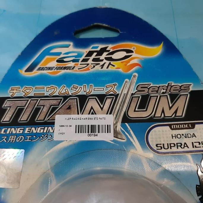 hanya disini] Klep Titanium Karisma Supra X125 FAITO