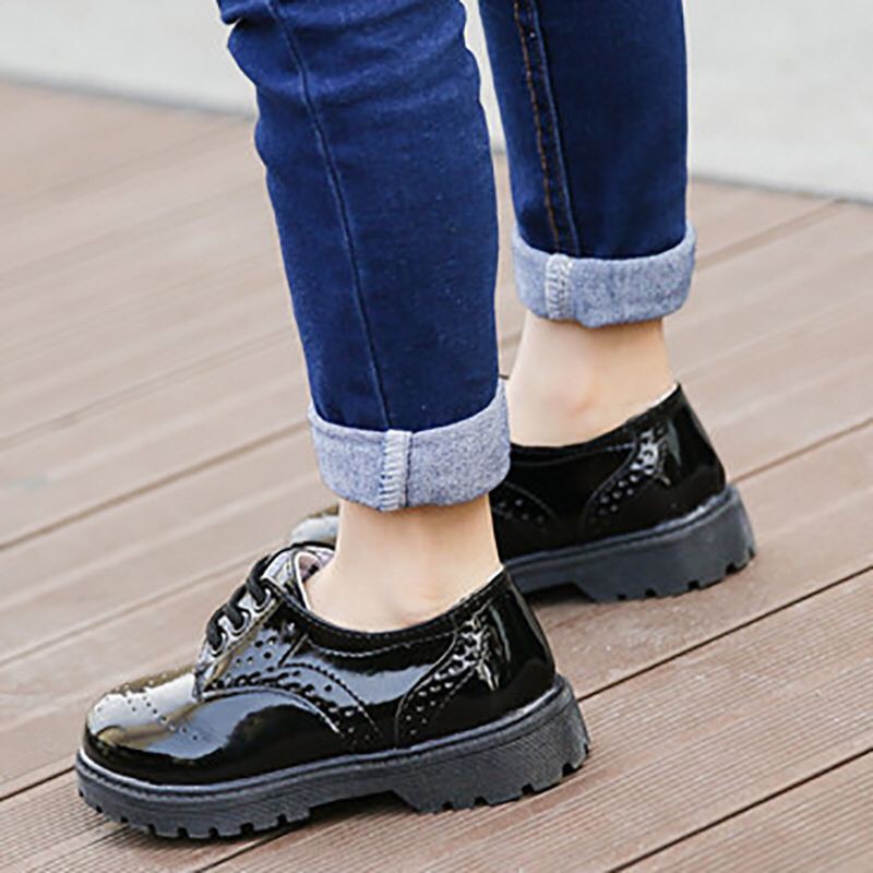 (LOLI-JKT) SP-CSA SEPATU ANAK UNISEX IMPORT HITAM &amp; PUTIH/HITAM SIZE 21-37