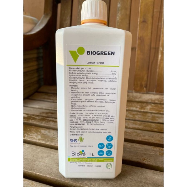 BIOGREEN 1 Liter /SORBITOL/obat pencernaan/obat Pertumbuhan