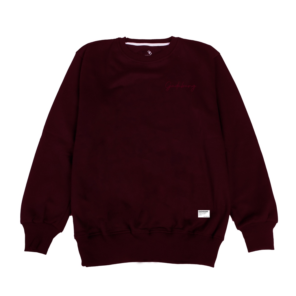 Gadabang Sweater Crewneck Calligraph Burgundy
