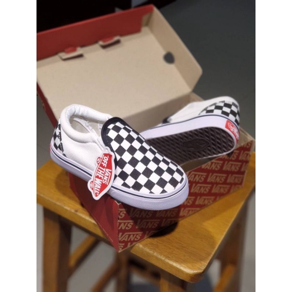 SEPATU ANAK VANS  SLIP ON CHEKERBOARD PREMIUM HIGH QUALITY SEPATU SLOP ANAK