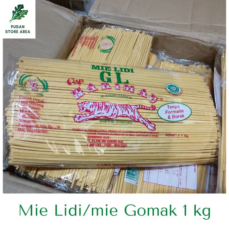 

Mie Lidi/mie Gomak khas Medan 1kg KUNING