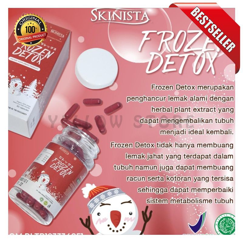 FROZEN DETOX 2IN1 60 KAPSUL ORIGINAL BPOM - FROZEN DETOX [YELLOW STORE]