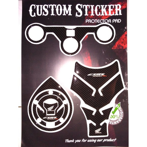 Stiker Tankpad Lengkap Cbr 250rr 250 new facelift tankpad Segitiga pad Fuel pad Cbr 250 baru