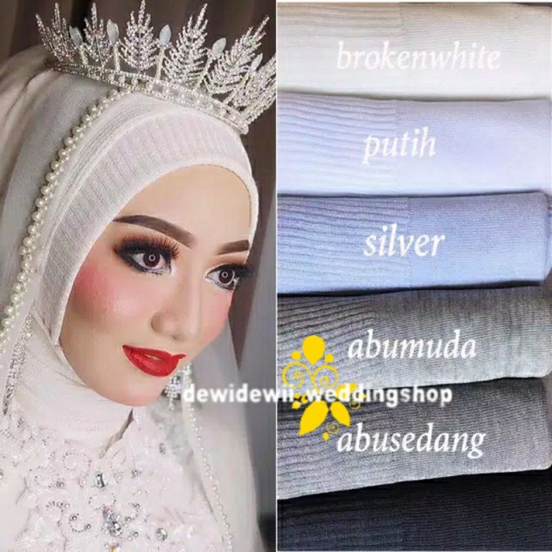 Pashmina Rajut/ Pashmina Gliter/ Jilbab Pengantin