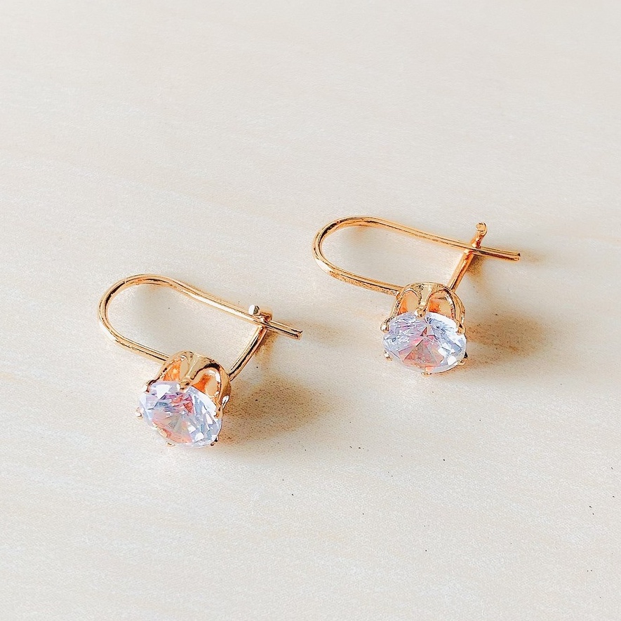 Anting wanita liontin Klasik Gold Xuping