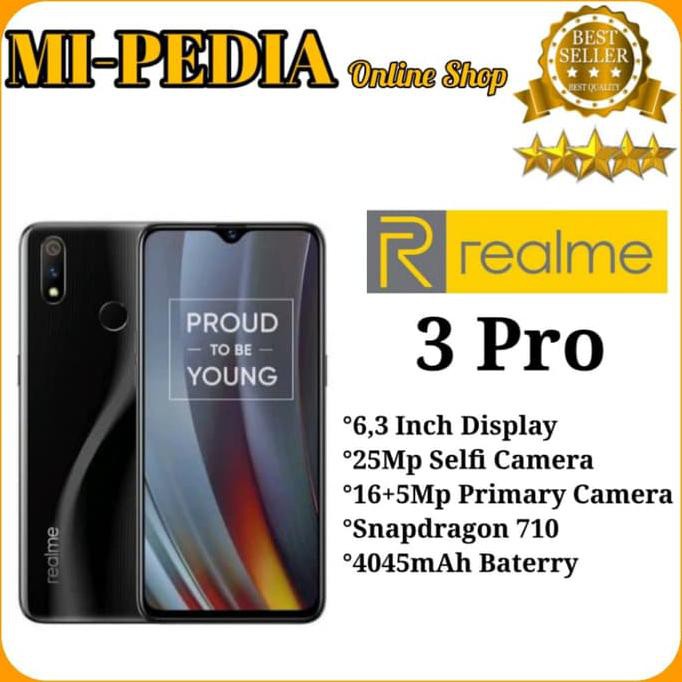 TERMURAH Realme 3 Pro 6/64 Ram 6Gb Internal 64Gb Garansi Resmi Oppo - Random READY STOCK