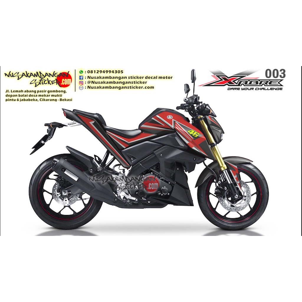 Stiker XABRE MERAH