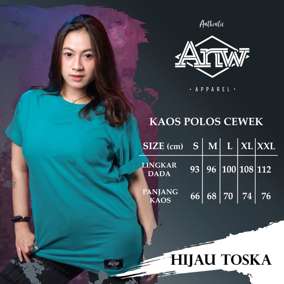 Pakaian Wanita polos Hijau Tosca
