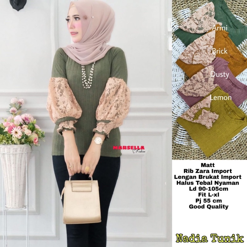 [BISA COD] NADIA TUNIK // TUNIK REMAJA DAN WANITA // ORI BY MARSELLA