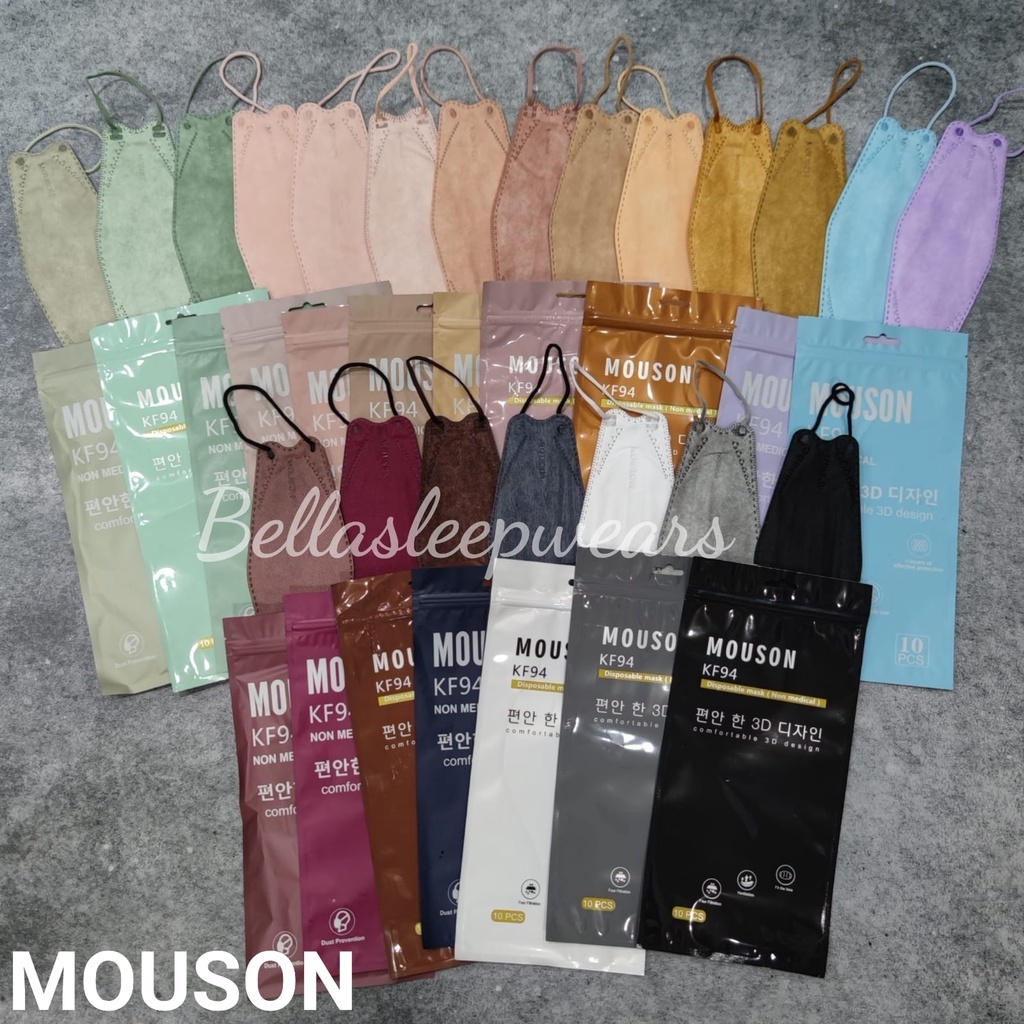 MOUSON KF94 EMBOS - MASKER PREMIUM KF94 MOUSON 4PLY MEDICAL GRADE - 10 PC