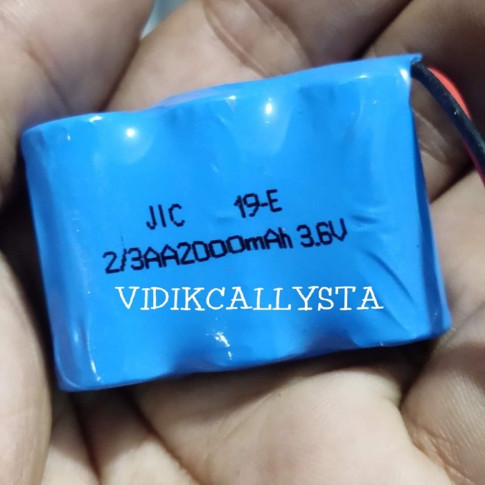 Batrei mainan Remote mobil RC Kecil 2/3 AA2000mAh Awet