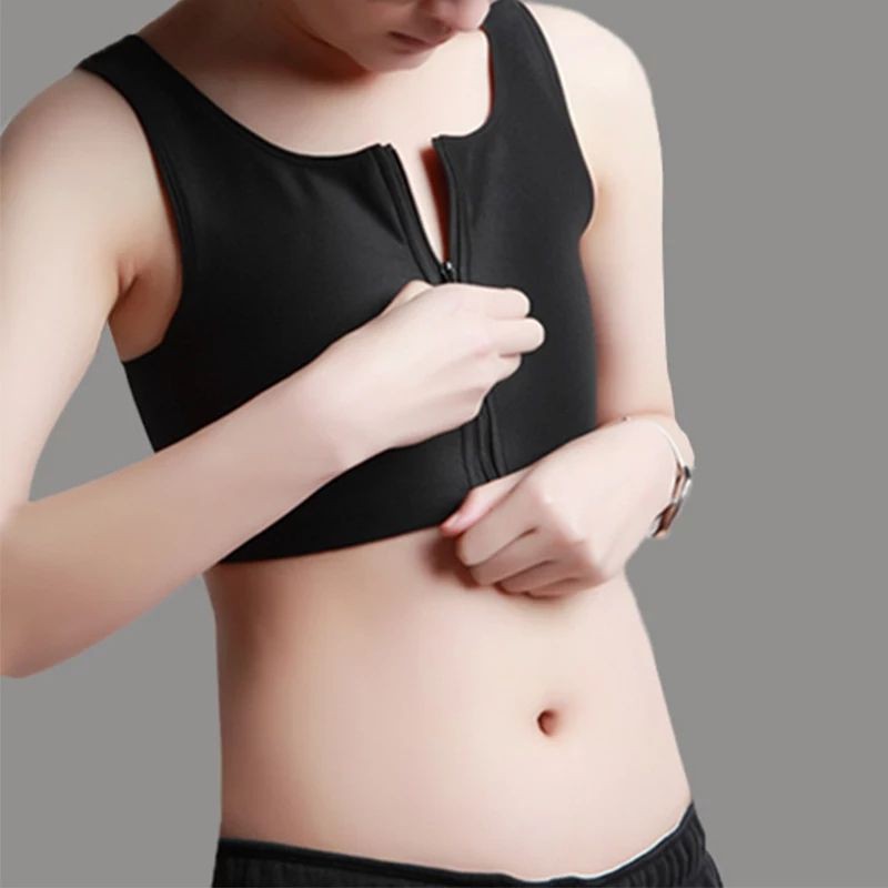 

breast binder tomboy half pendek resleting