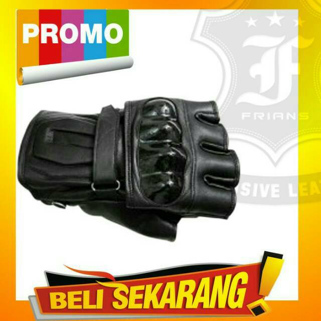 SARUNG TANGAN KULIT ASLI BIKERS MOTOR TOURING KULIT DOMBA PREMIUM