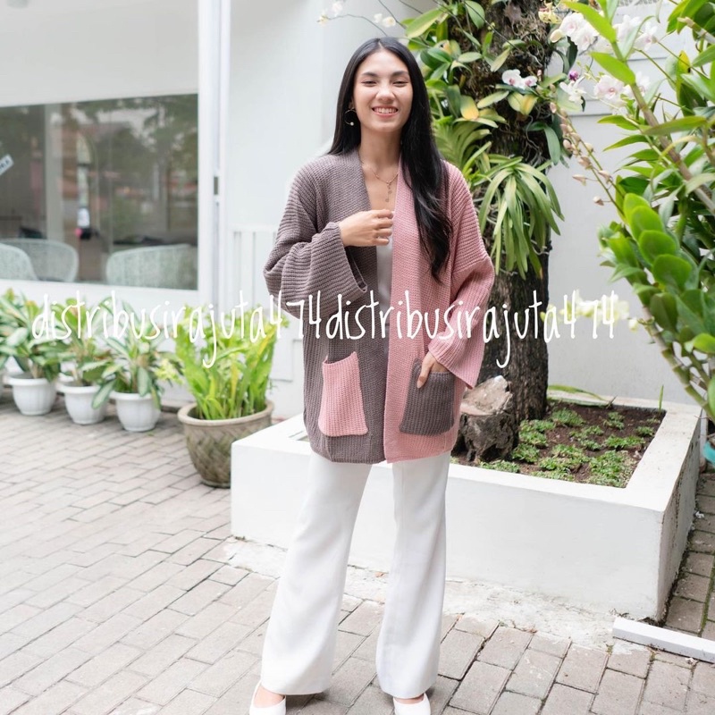 OVERSIZED CARDI OUTHER LOOCY PREMIUM RAJUT TEBAL CARDY OVERSIZE LAVELLA WANITA